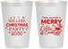 Personalized Christmas 12 oz Frosted Cups - Cocktail | 280098