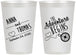 Personalized Wedding 12 oz Frosted Cups - The Adventure Begins | 284