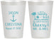 Personalized Wedding 12 oz Frosted Cups - Sandy Feet Salty Kisses | 290