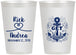 Personalized Wedding 12 oz Frosted Cups - Lets Get Nauti | 292