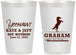 Personalized Wedding 12 oz Frosted Cups - Got Hitched | 296