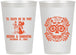 Personalized Wedding 12 oz Frosted Cups - Til Death Do Us Part | 297