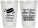 Personalized Wedding 12 oz Frosted Cups - Hockey | 300