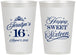 Personalized 16th Birthday 12 oz Frosted Cups - Tiara | 300004