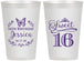 Personalized 16th Birthday 12 oz Frosted Cups - Butterfly | 300005