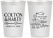Personalized Rehearsal Dinner 12 oz Frosted Cups - The Night Before | 30007