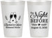 Personalized Rehearsal Dinner 12 oz Frosted Cups - The Night Before | 30008