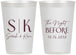 Personalized Rehearsal Dinner 12 oz Frosted Cups - The Night Before | 30009