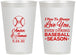 Personalized Wedding 12 oz Frosted Cups - Baseball | 303