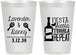 Personalized Wedding 12 oz Frosted Cups - Fiesta Siesta Tequila Repeat | 306
