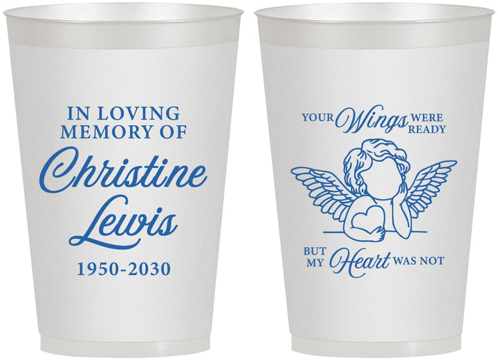 Personalized Memorial 12 oz Frosted Cups - In Loving Memory | 310000