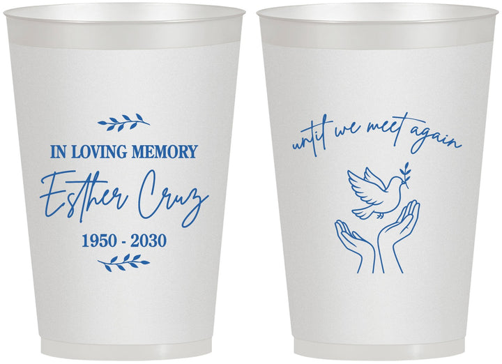 Personalized Memorial 12 oz Frosted Cups - In Loving Memory | 310004