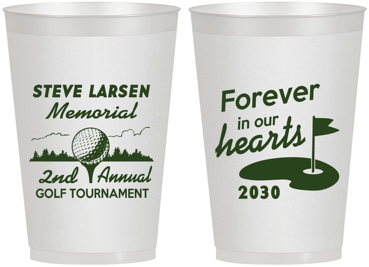 Personalized Memorial 12 oz Frosted Cups - Forever In Our Hearts | 310006