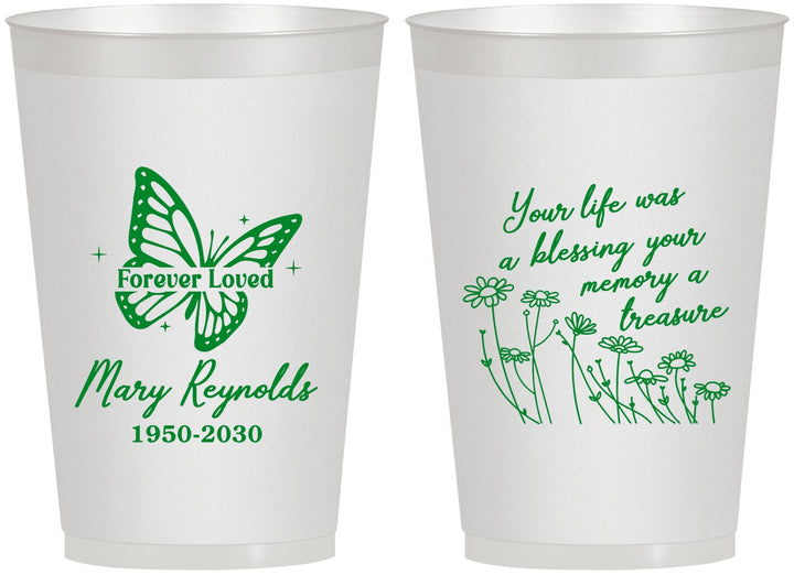 Personalized Memorial 12 oz Frosted Cups - Forever Loved | 310013