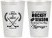Personalized Wedding 12 oz Frosted Cups - We Interrupt Hockey | 312