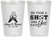 Personalized Wedding 12 oz Frosted Cups - Took A Shot Soccer | 322