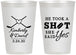 Personalized Wedding 12 oz Frosted Cups - Took A Shot Hockey | 323