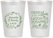 Personalized Wedding 12 oz Frosted Cups - Love Laughter Happily | 326