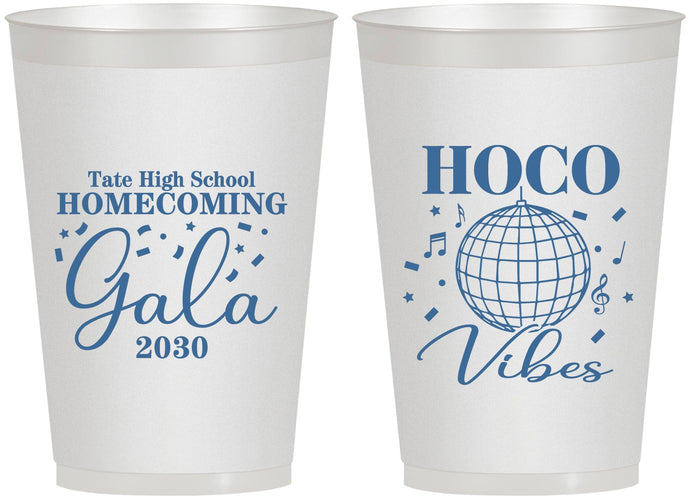 Personalized Homecoming 12 oz Frosted Cups - Hoco Vibes | 330006