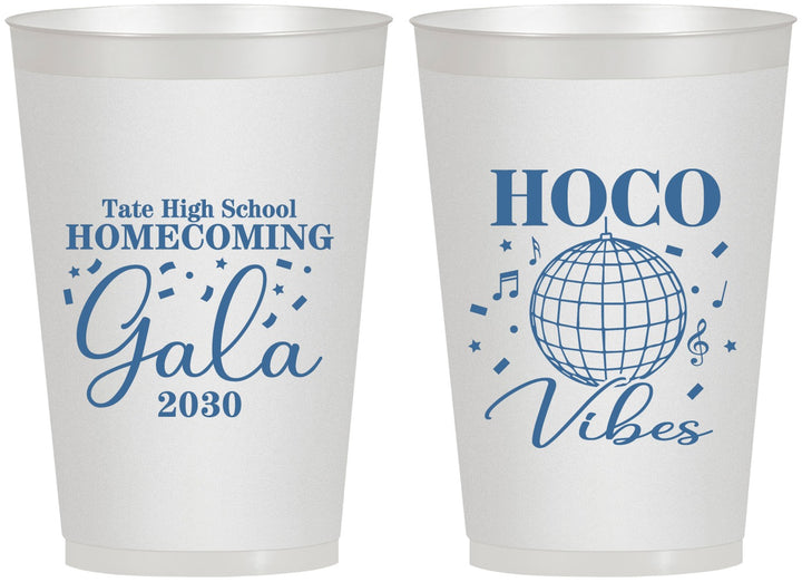 Personalized Homecoming 12 oz Frosted Cups - Hoco Vibes | 330006