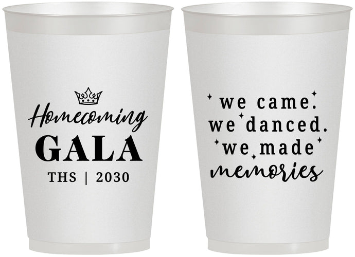 Personalized Homecoming 12 oz Frosted Cups - Danced Made Memories | 330008