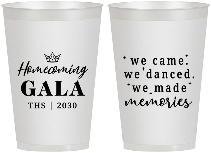 Personalized Homecoming 12 oz Frosted Cups - Danced Made Memories | 330008
