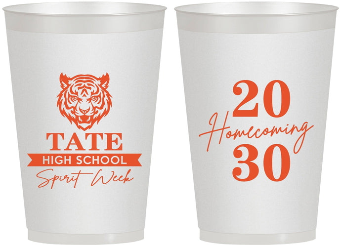 Personalized Homecoming 12 oz Frosted Cups - Hoco Spirit Week | 330015