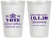 Personalized Homecoming 12 oz Frosted Cups - Hoco Queen Vote | 330020