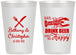 Personalized Wedding 12 oz Frosted Cups - Crawfish Boil | 332