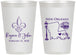 Personalized Wedding 12 oz Frosted Cups - New Orleans | 334