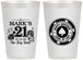Personalized 21st Birthday 12 oz Frosted Cups - Legal At Last Vegas | 340004