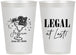 Personalized 21st Birthday 12 oz Frosted Cups - Legal At Last | 340005
