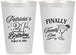 Personalized 21st Birthday 12 oz Frosted Cups - Finally Twenty One | 340008