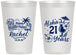 Personalized 21st Birthday 12 oz Frosted Cups - Aloha Hawaii | 340016