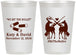 Personalized Wedding 12 oz Frosted Cups - We Bit The Bullet | 343
