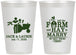 Personalized Wedding 12 oz Frosted Cups - Left The Farm Tractor | 347