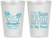 Personalized Wedding 12 oz Frosted Cups - Beach | 350