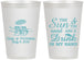 Personalized Wedding 12 oz Frosted Cups - Sun Sand Drink In My Hand | 353