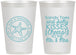 Personalized Wedding 12 oz Frosted Cups - Sandy Feet Salty Kisses | 355