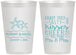 Personalized Wedding 12 oz Frosted Cups - Sandy Feet Salty Kisses | 356