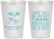 Personalized Wedding 12 oz Frosted Cups - Sandy Feet Salty Kisses | 357