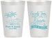 Personalized Wedding 12 oz Frosted Cups - Beach | 358