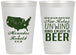 Personalized Wedding 12 oz Frosted Cups - Relax Unwind Enjoy Beer | 360