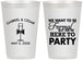 Personalized Wedding 12 oz Frosted Cups - Formal Here To Party | 366