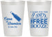 Personalized Wedding 12 oz Frosted Cups - I Do Free Booze | 371