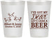 Personalized Wedding 12 oz Frosted Cups - Dear Beer | 372