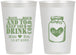 Personalized Wedding 12 oz Frosted Cups - Mason Jar | 373