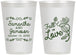 Personalized Wedding 12 oz Frosted Cups - Fall In Love | 377