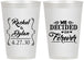 Personalized Wedding 12 oz Frosted Cups - We Decided On Forever | 386