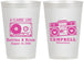 Personalized Wedding 12 oz Frosted Cups - Class Love Cassette Tape | 389